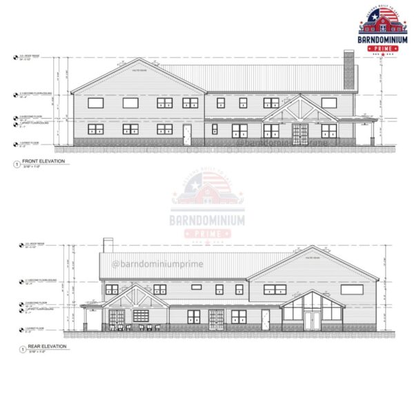 barndominium elevation plan
